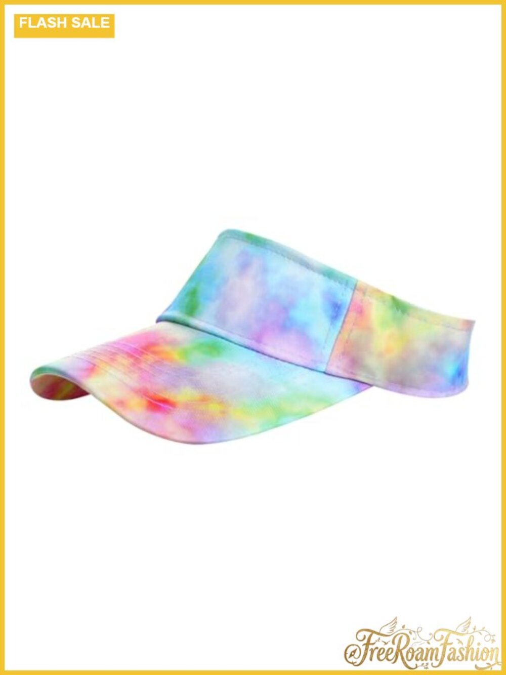 Tie Dye Athletic Visor Sun Hat Adjustable Sports Cap for Golf Running